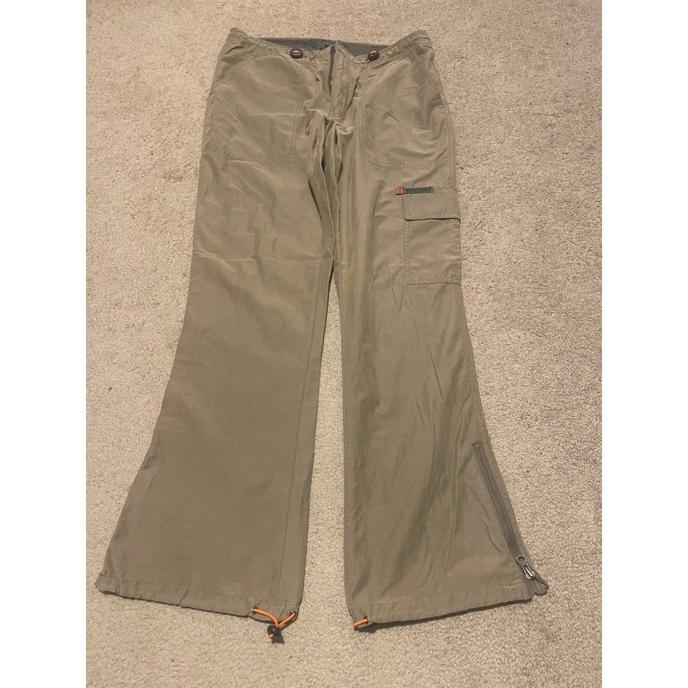 Abercrombie And Fitch Y2K Pants Beige Paratrooper Style Size 8 Women